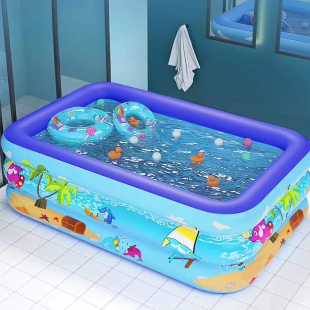 Piscina Inflable Niños Rectangular 150cm™