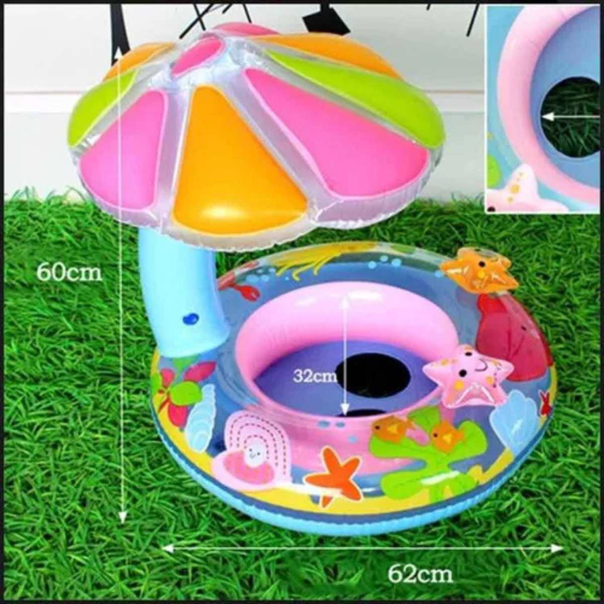 Flotador con sombrilla inflable niños™