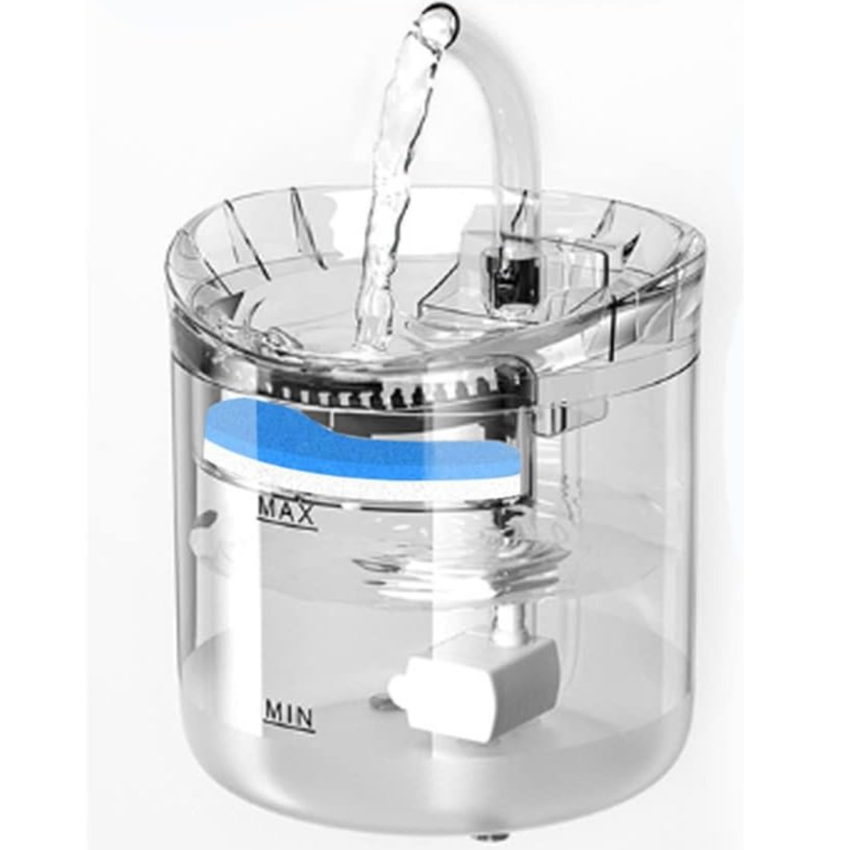 Fuente de Agua Transparente 1.6 L